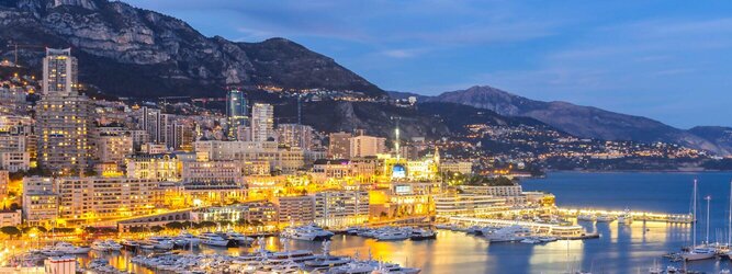 GranCanariaFerienhaus Feriendestination Monaco - Genießen Sie die Fahrt Ihres Lebens am Steuer eines feurigen Lamborghini oder rassigen Ferrari. Starten Sie Ihre Spritztour in Monaco und lassen Sie das Fürstentum unter den vielen bewundernden Blicken der Passanten hinter sich. Cruisen Sie auf den wunderschönen Küstenstraßen der Côte d’Azur und den herrlichen Panoramastraßen über und um Monaco. Erleben Sie die unbeschreibliche Erotik dieses berauschenden Fahrgefühls, spüren Sie die Power & Kraft und das satte Brummen & Vibrieren der Motoren. Erkunden Sie als Pilot oder Co-Pilot in einem dieser legendären Supersportwagen einen Abschnitt der weltberühmten Formel-1-Rennstrecke in Monaco. Nehmen Sie als Erinnerung an diese Challenge ein persönliches Video oder Zertifikat mit nach Hause. Die beliebtesten Orte für Ferien in Monaco, locken mit besten Angebote für Hotels und Ferienunterkünfte mit Werbeaktionen, Rabatten, Sonderangebote für Monaco Urlaub buchen.